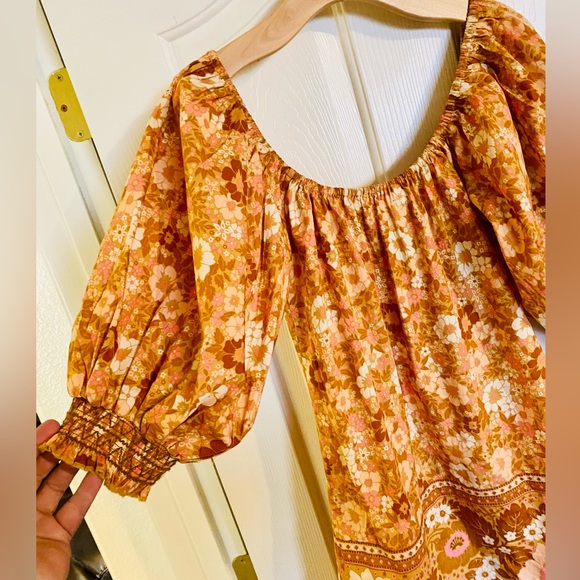 EUC Spell & the Gypsy Collective Peach Anne Tunic Mini Dress - Picture 14 of 16